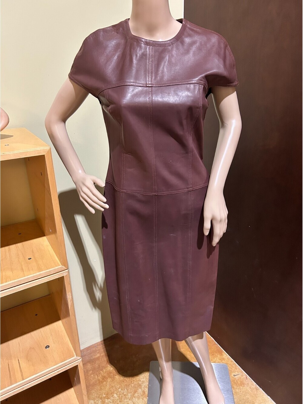 Jason Wu Lambskin Leather T-Shirt Dress Size US 6/ UK 10/ EU 38/ IT 42